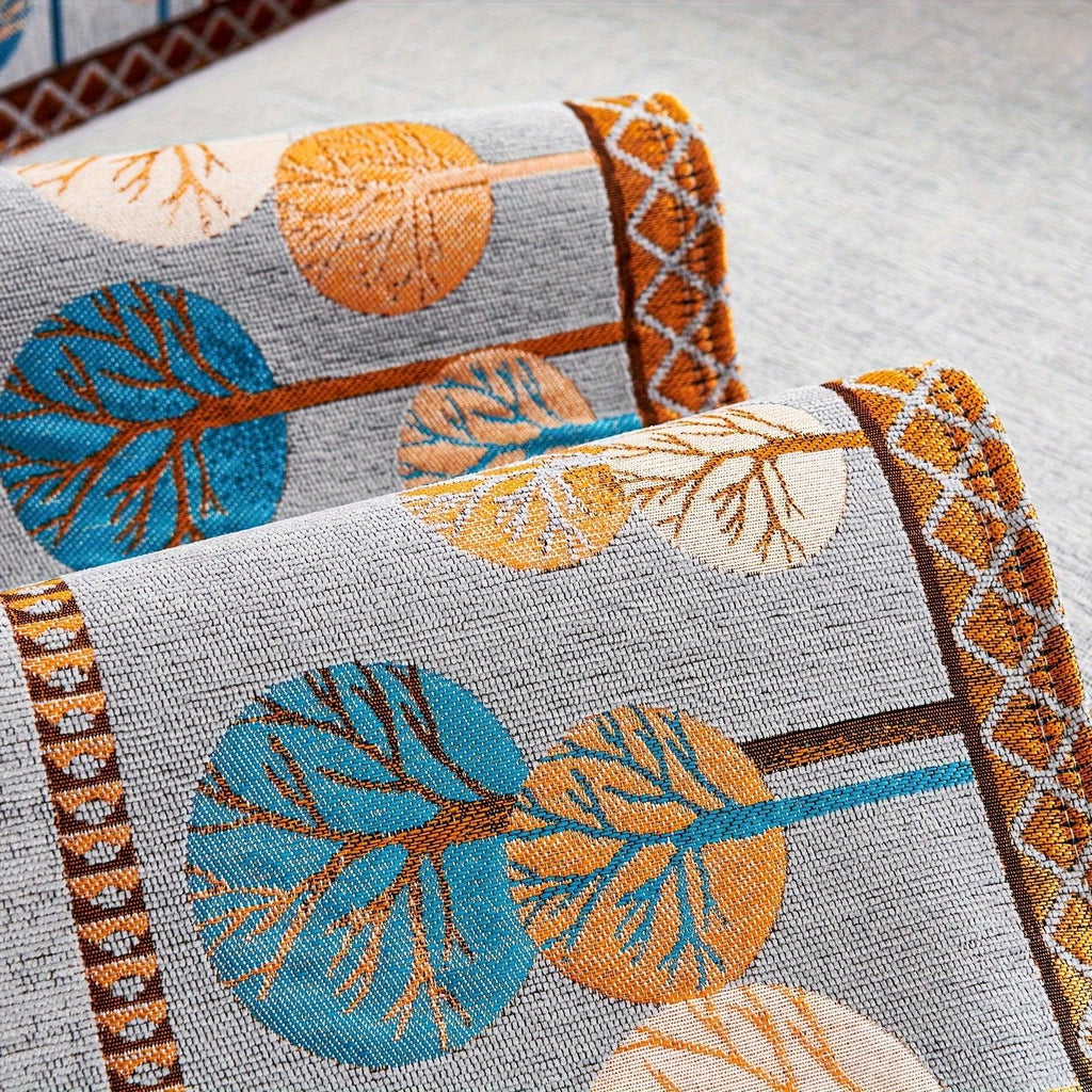 Pet Proof Couch Cover - Boho Chenille Sofa Cover with Tree Embroidery topspet
