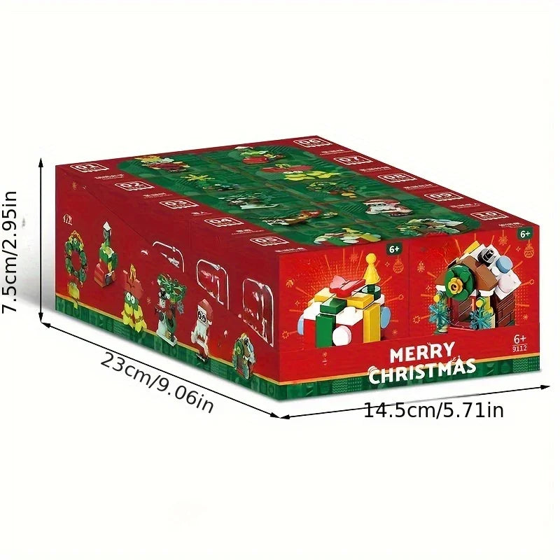 10-in-1 Mini Christmas Series Building Blocks Set, Christmas Gift Assembly Toy, Santa Claus and Snowman Model Kit, Holiday Birthday Gift, Halloween Thanksgiving Tabletop Decor, 352pcs with 10 Small Models or Combine into One House Of Avana