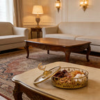 Storage Tray - Geometric Golden with Lid