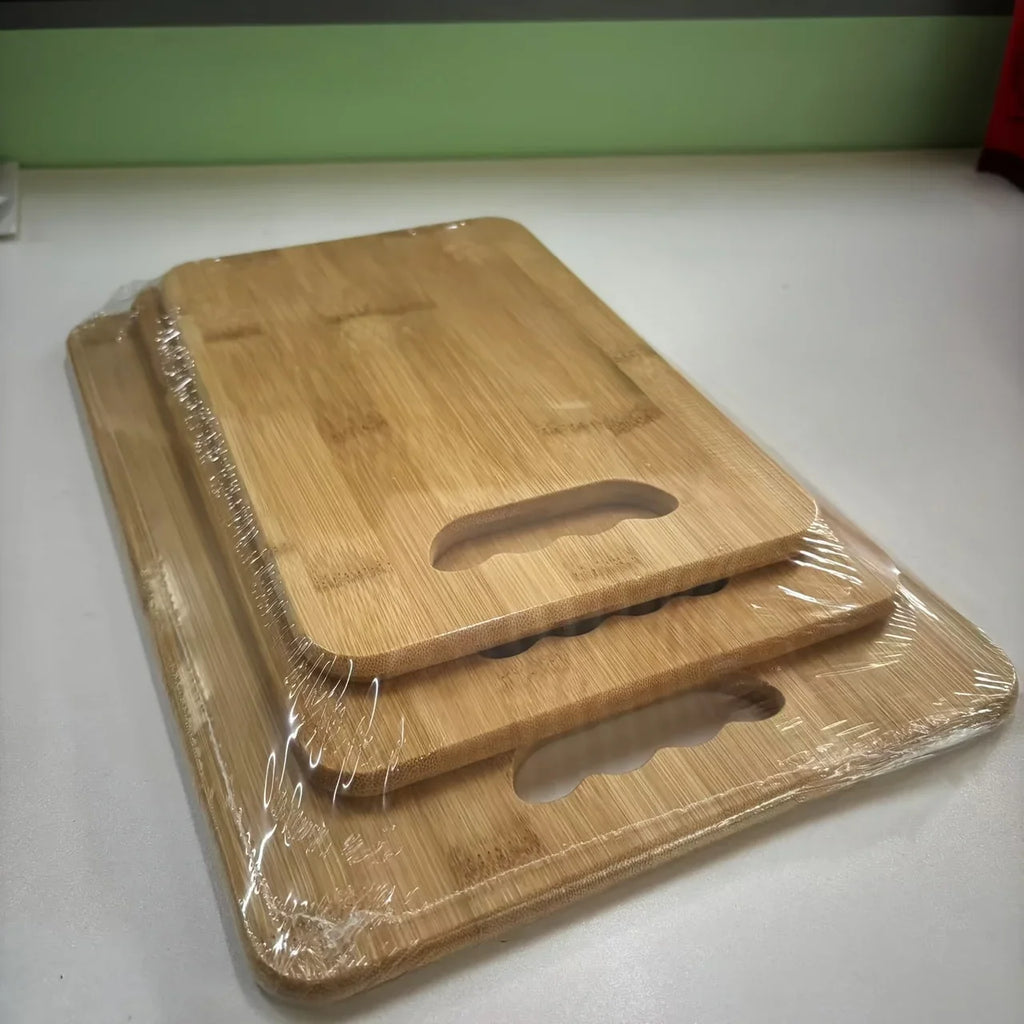 Cutting Board - Non-Toxic Bamboo 3pcs Set