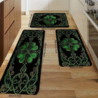 Rug - Modern Velvet Black Green
