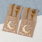 Burlap Bags - Moon Lantern Eid Decor