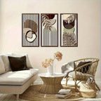 Wall Art - Abstract Wooden Sage Green Large