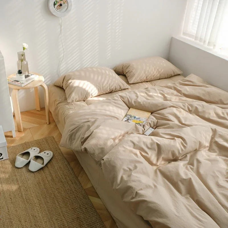 Earth Tone Bedding Set / Gray Ever Lasting