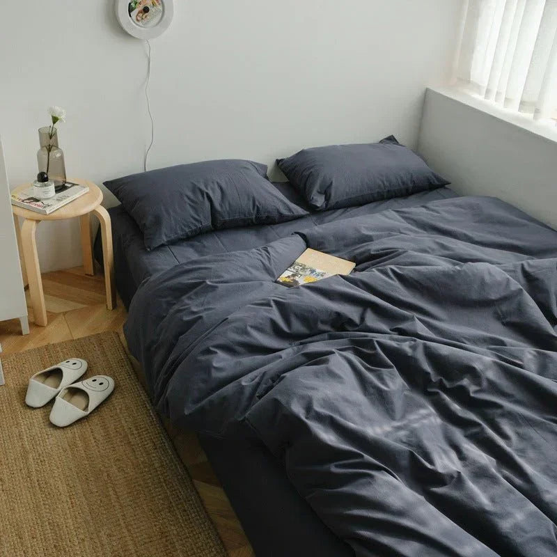 Earth Tone Bedding Set / Gray Ever Lasting