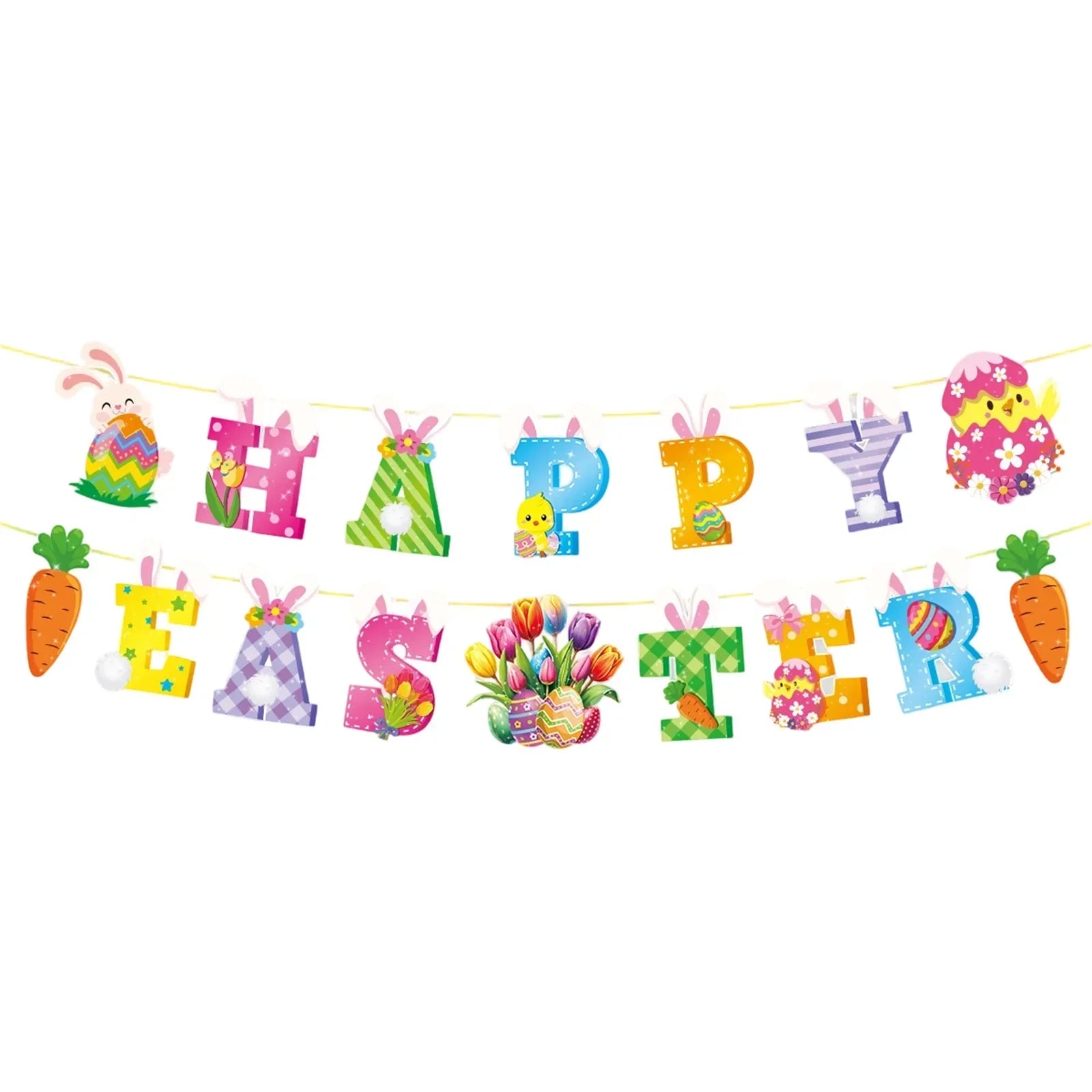Easter Garland - Decorative Paper Egg