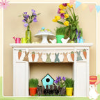 Easter Garland - Rustic Wooden Pastel