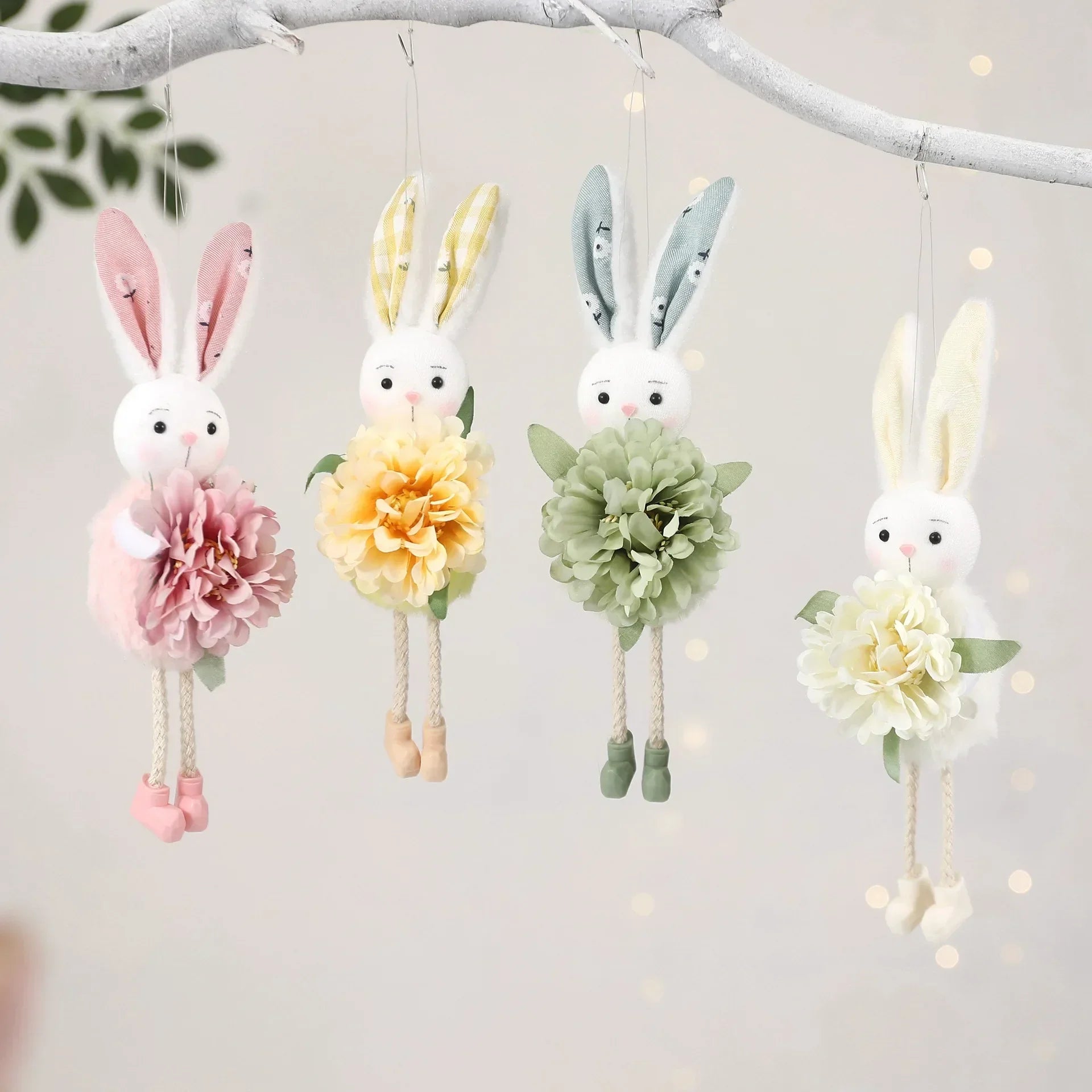 Easter Ornament - Floral Ceramic Mini