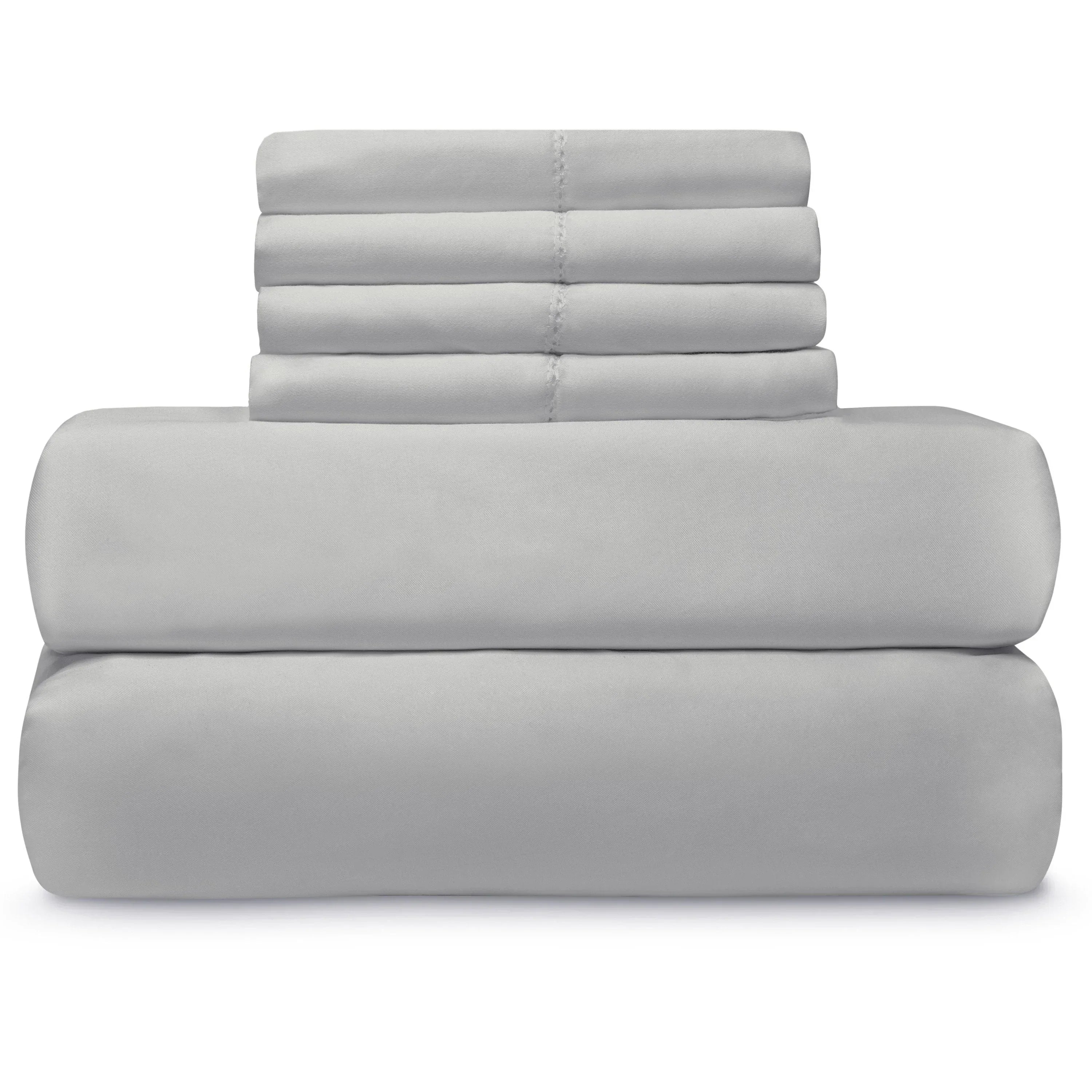 Easy Care 1,000 Thread Count Sheet Set with Extra Pillowcases Mélange Home