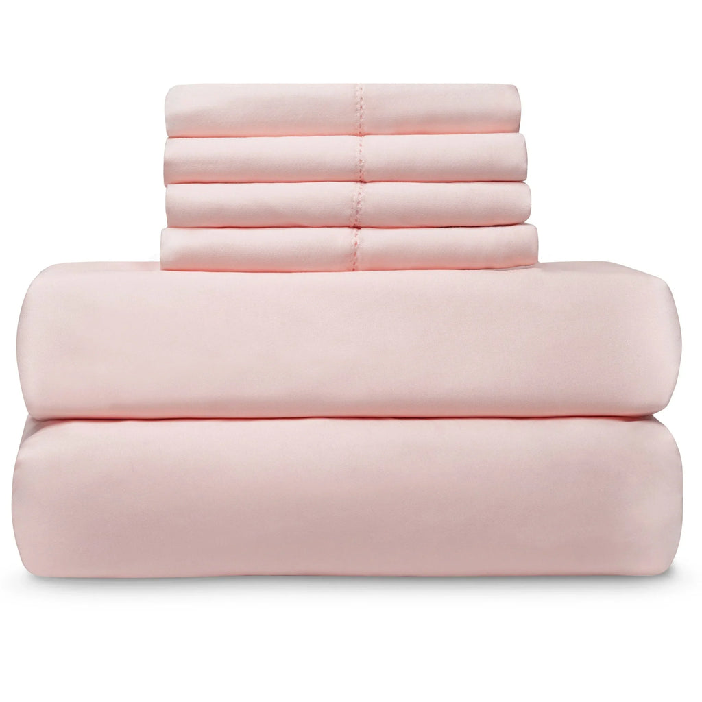 Easy Care 1,000 Thread Count Sheet Set with Extra Pillowcases Mélange Home