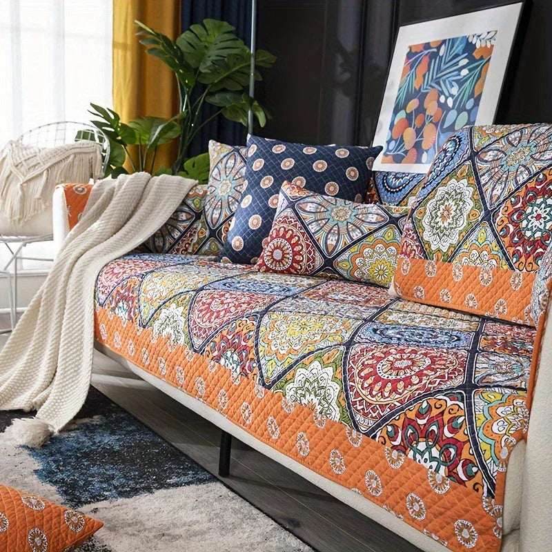 Boho Sofa Cover – Stylish, Durable Furniture Protector for Home topspet