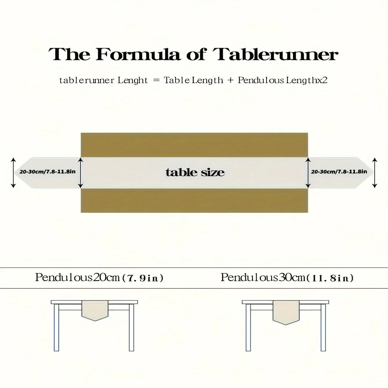 Table Runner - Decorative Polyester Star Moon