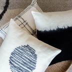 Eclipse Dip-Dyed Organic Wool Throw Pillow Kanju Interiors