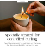 ECO Wicks, 6" Length Pack of 100 EAP Innovations