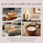 ECO Wicks, 6" Length Pack of 100 EAP Innovations