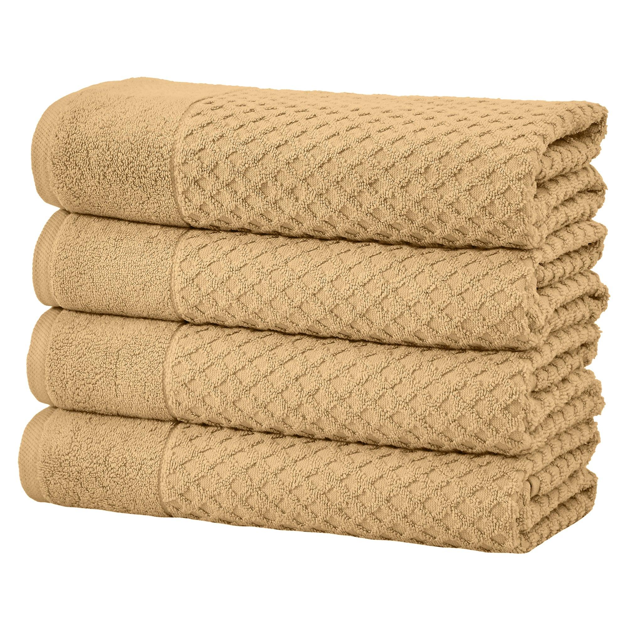 Cotton Diamond Waffle Weave Bath Towel Set - Grayson Collection Great Bay Home