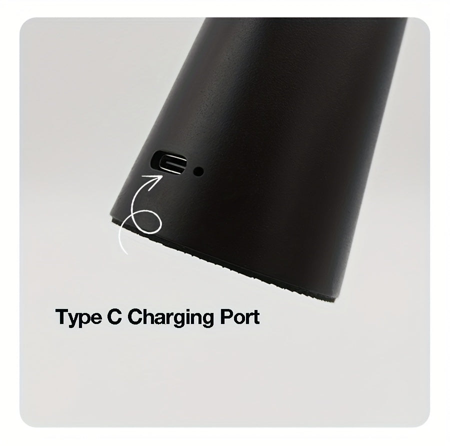 Modern LED Table Lamp with Touch Control - Rechargeable Battery-Powered Desk Light, Matte Black Finish & Adjustable Brightness for Home Office, Living Room, Bedroom Decor, Desk Lamp Rechargeable, Bedroom Lighting, Sleek Desig House Of Avana