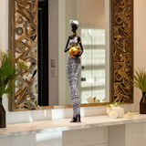 Handcrafted Tribal Lady Sculpture House Of Avana