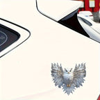 6inch Cute white owl vinyl Decal, Car Sticker for Laptop, Bottle, Truck, Phone, Motorcycle, Window, Wall, Cup Decals House Of Avana