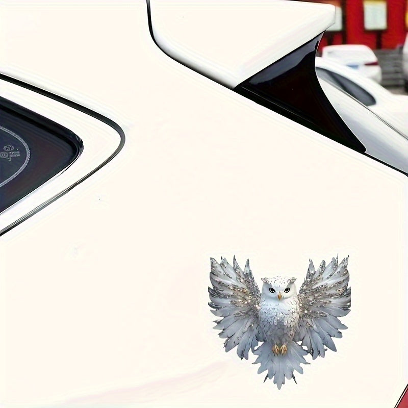 6inch Cute white owl vinyl Decal, Car Sticker for Laptop, Bottle, Truck, Phone, Motorcycle, Window, Wall, Cup Decals House Of Avana