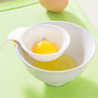 Egg Yolk Separator - White Plastic Filter