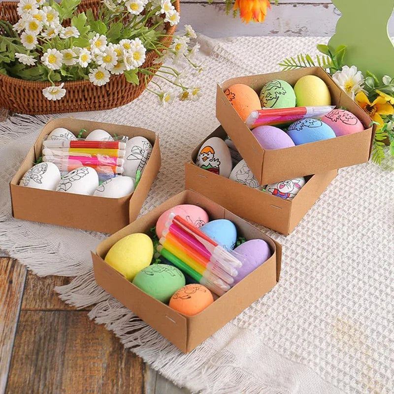 Eggs Kit - Hand-painted Cartoon Bunny Small