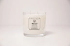 Egyptian Amber "blessed" Affirmation Candle - 17.5 Oz, front view - House Of Avana