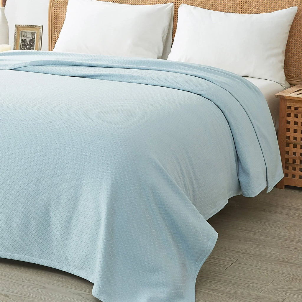 Egyptian Cotton Diamond Blanket Mélange Home