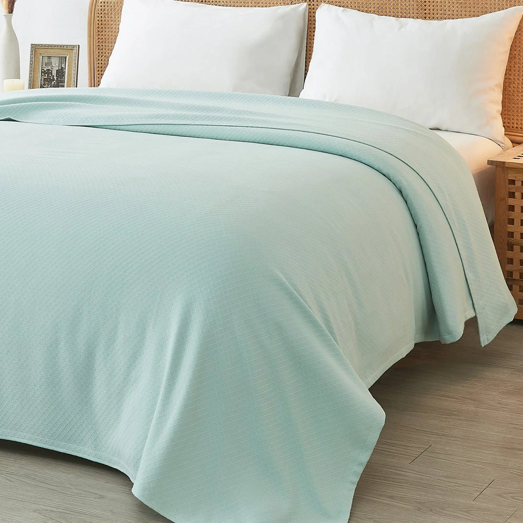Egyptian Cotton Diamond Blanket Mélange Home