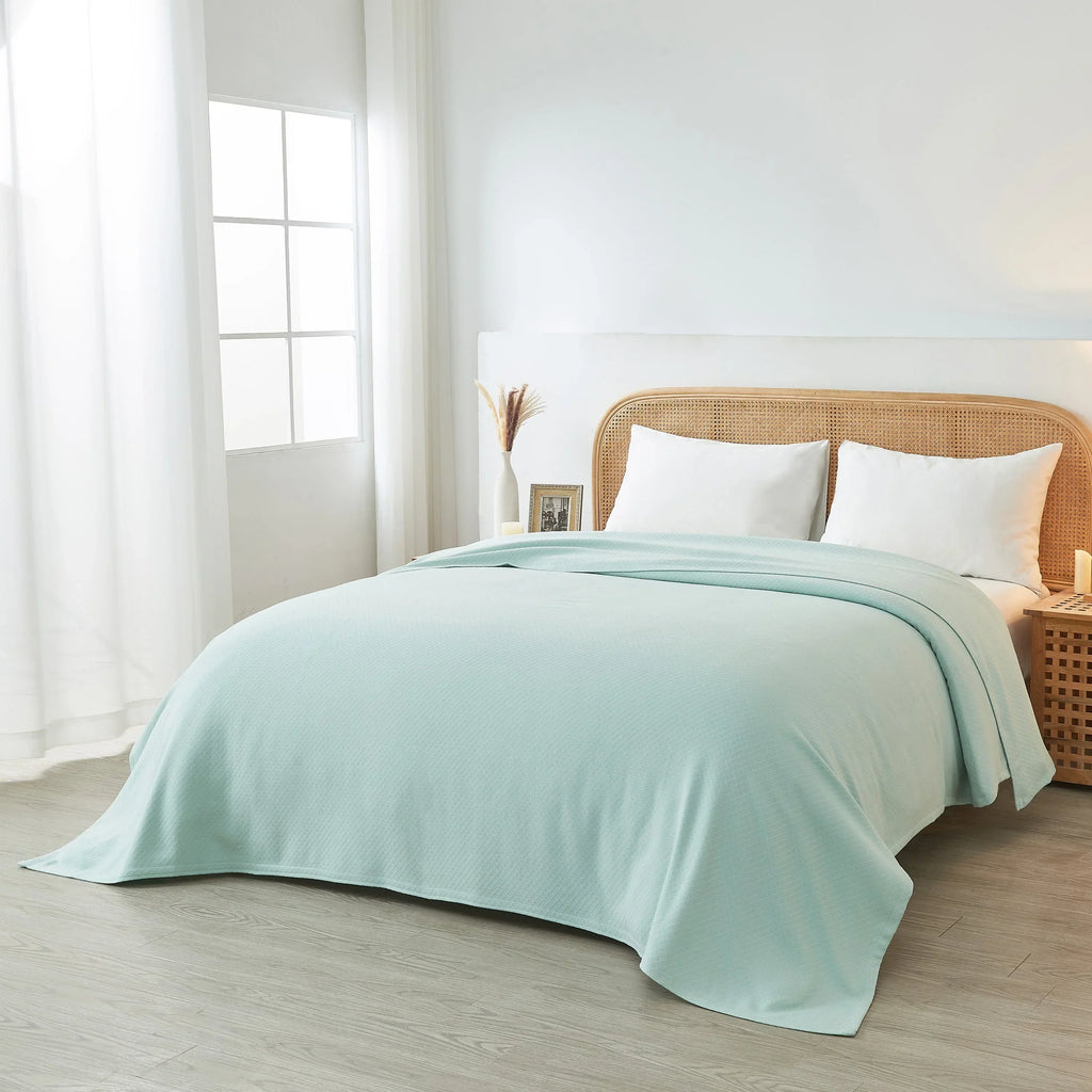 Egyptian Cotton Diamond Blanket Mélange Home