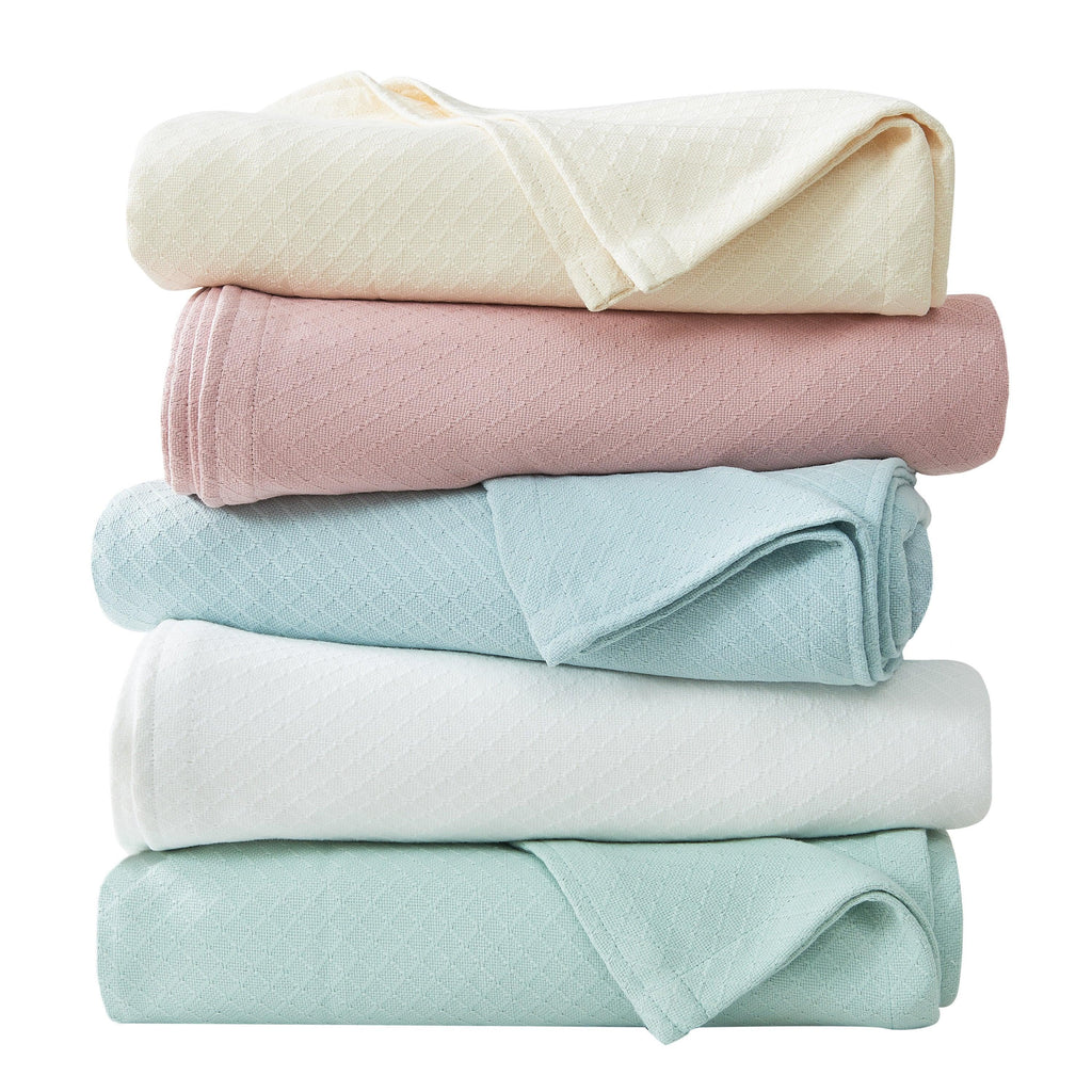 Egyptian Cotton Diamond Blanket Mélange Home