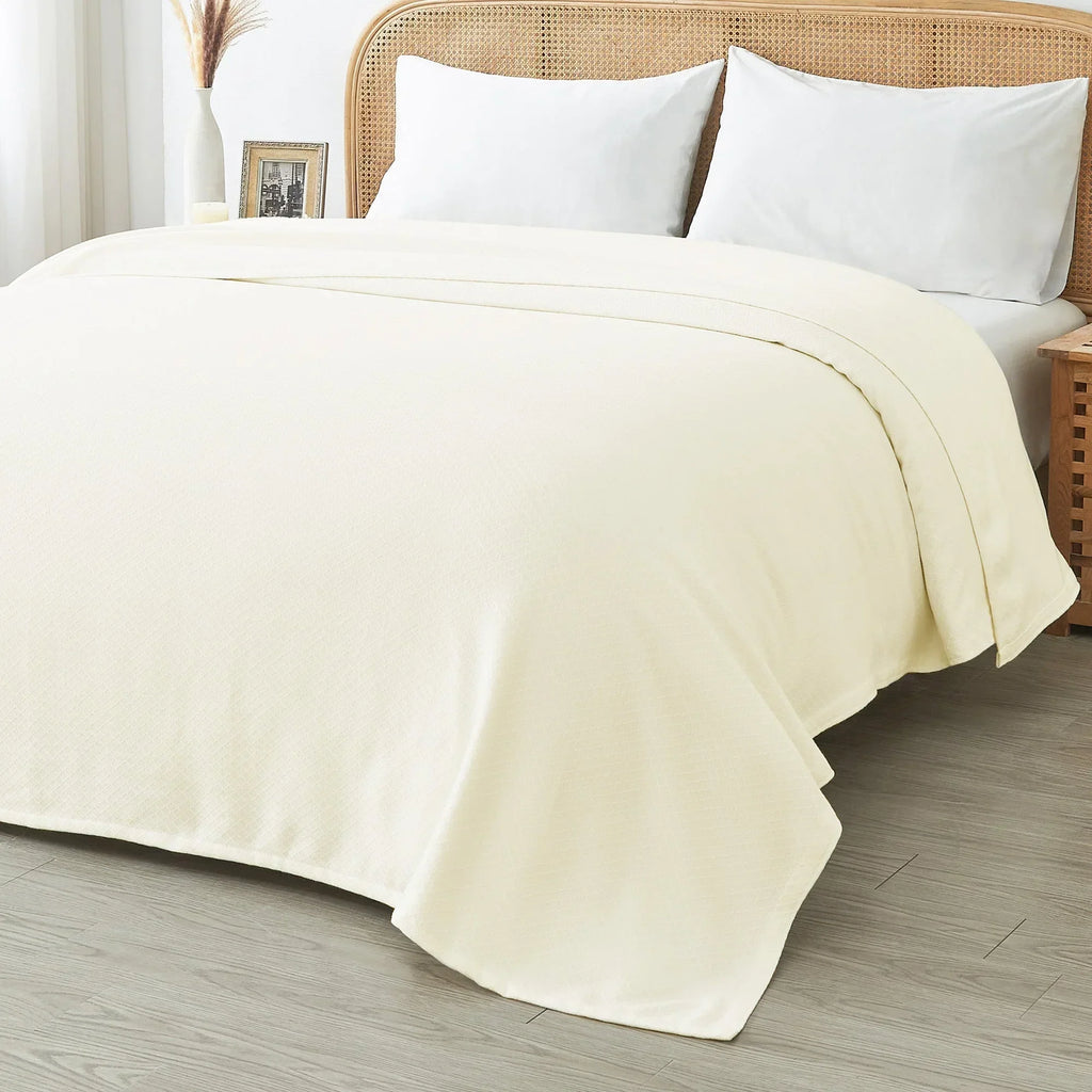Egyptian Cotton Diamond Blanket Mélange Home