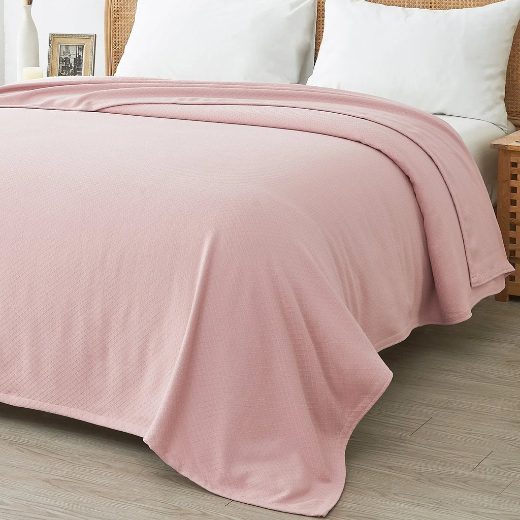 Egyptian Cotton Diamond Blanket Mélange Home