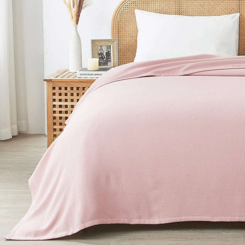 Egyptian Cotton Diamond Blanket Mélange Home
