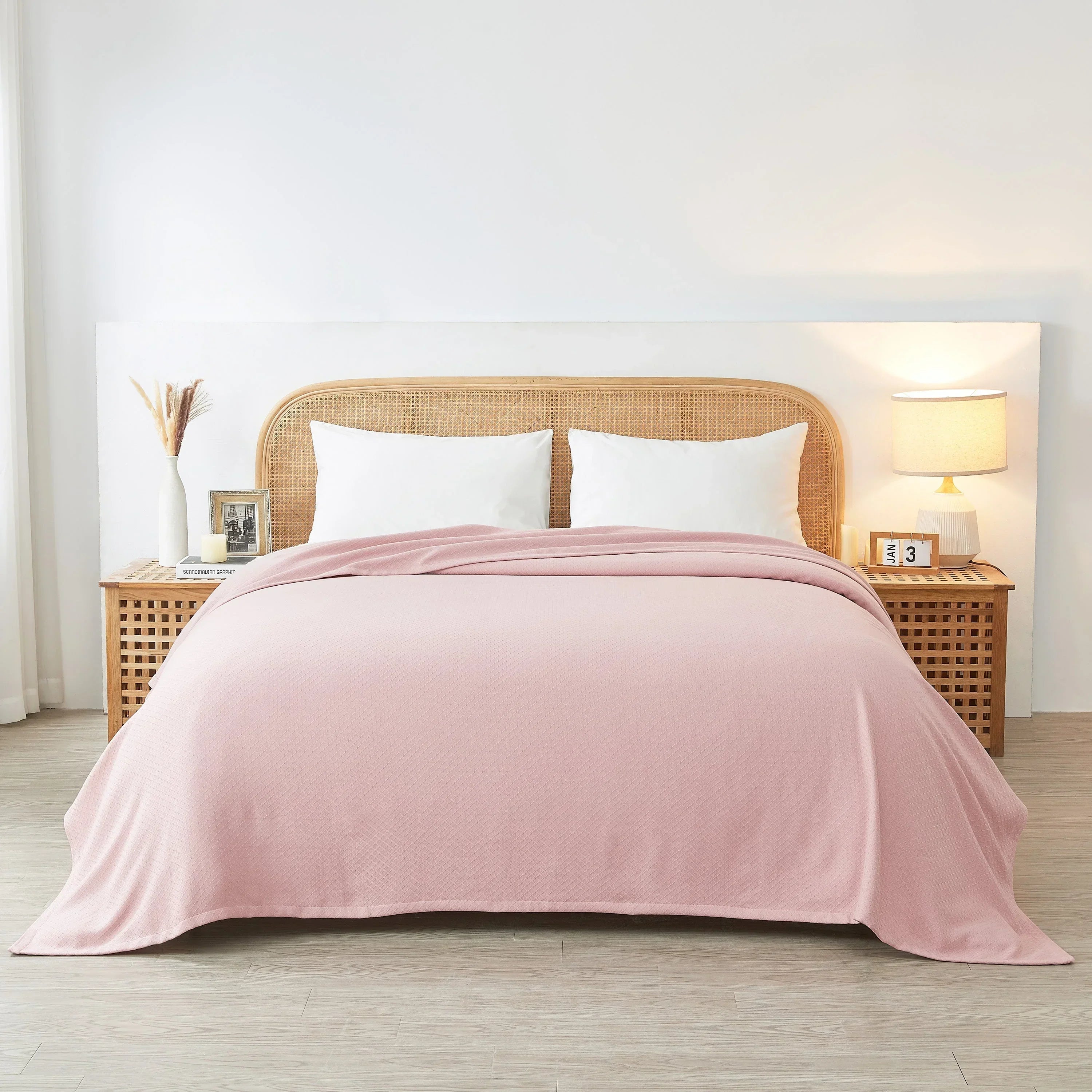 Egyptian Cotton Diamond Blanket Mélange Home