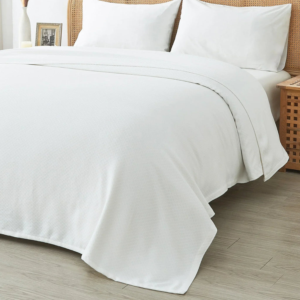Egyptian Cotton Diamond Blanket Mélange Home