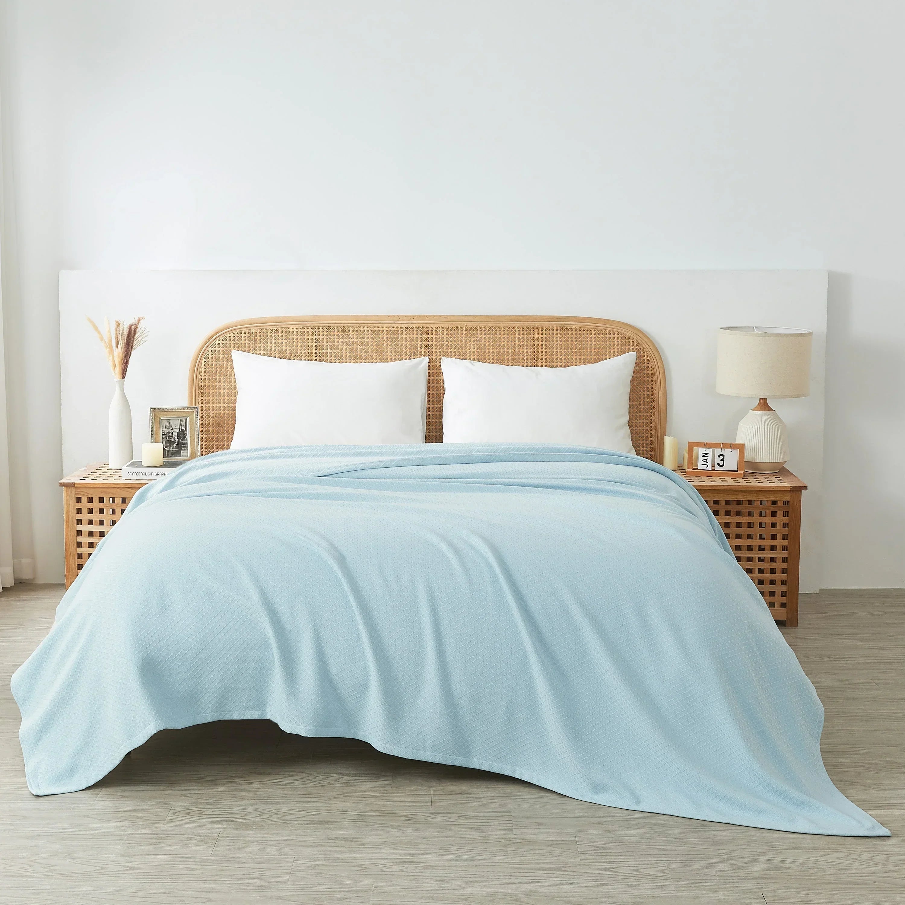 Egyptian Cotton Diamond Blanket Mélange Home