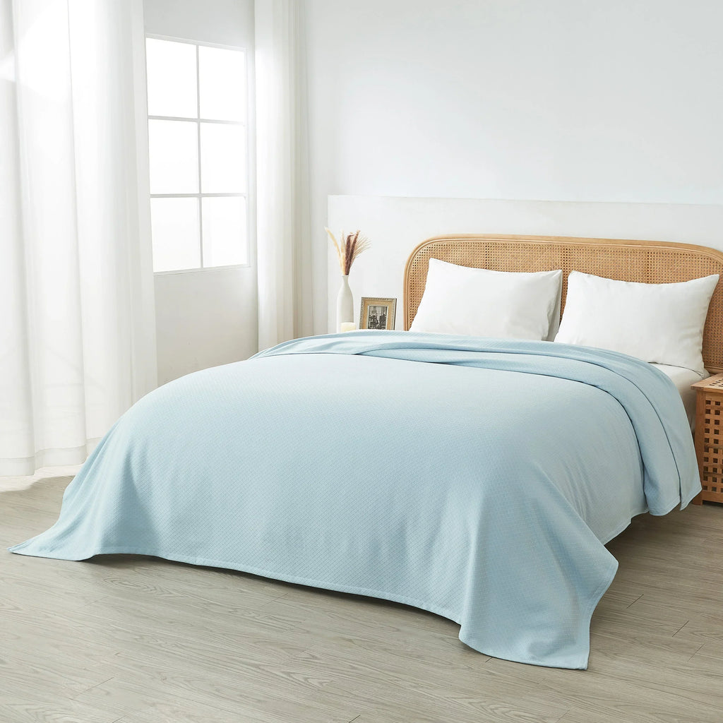 Egyptian Cotton Diamond Blanket Mélange Home
