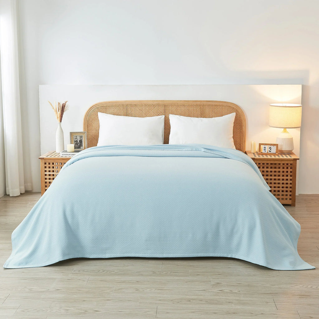 Egyptian Cotton Diamond Blanket Mélange Home