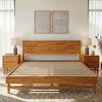Elara Solid Wood Bed Frame