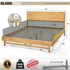 Elara Solid Wood Bed Frame