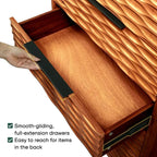 Elara Solid Wood Dresser with 5 Drawers