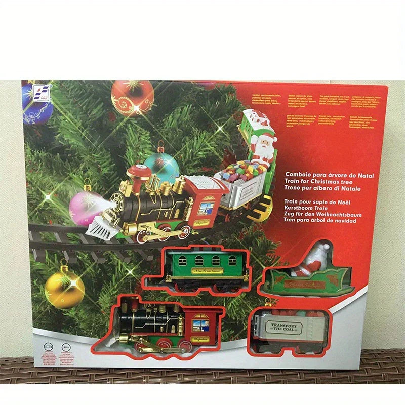 Electric Christmas Train Set 35" with Lights and Sounds - House Of Avana