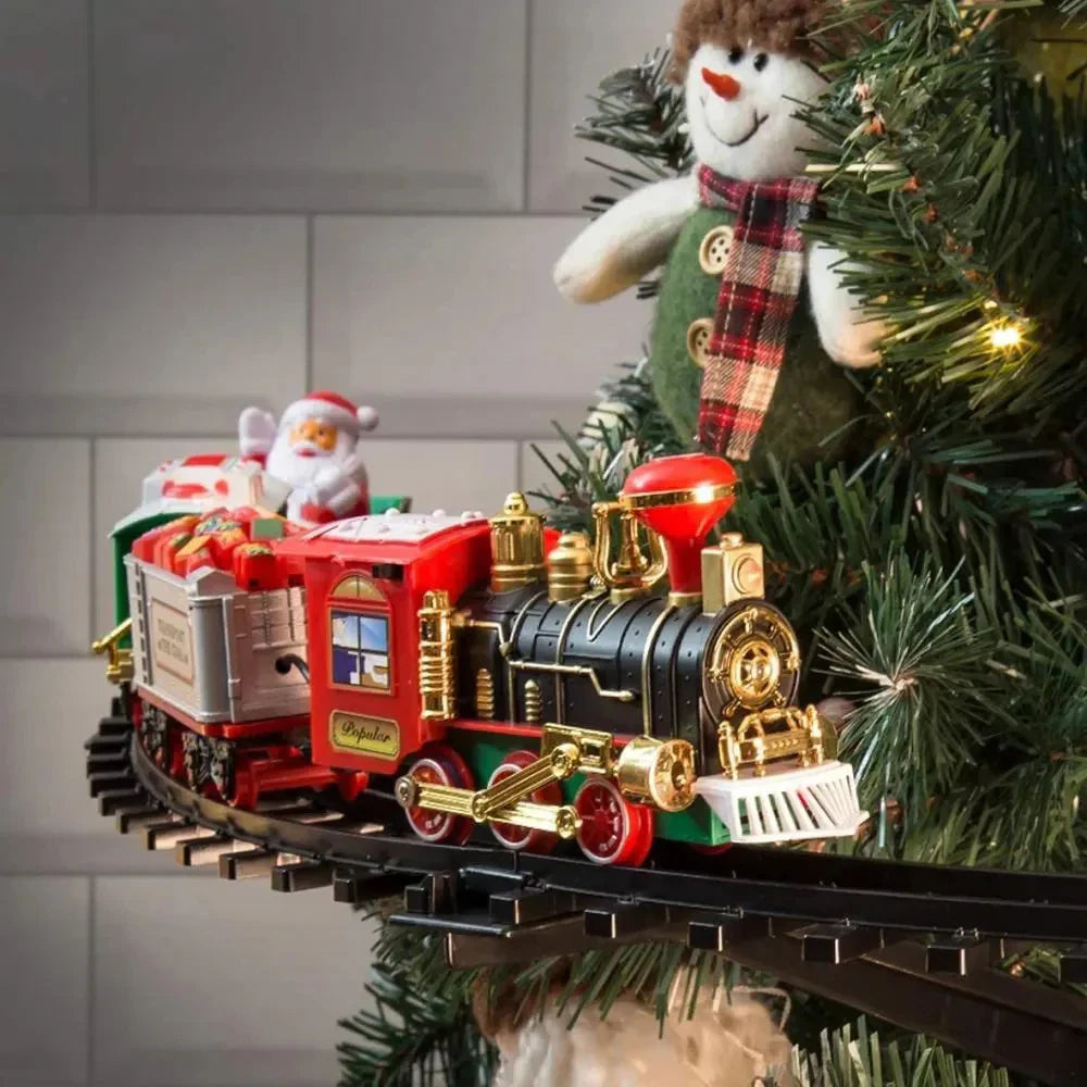 Electric Christmas Train Set 35" with Lights and Sounds - House Of Avana