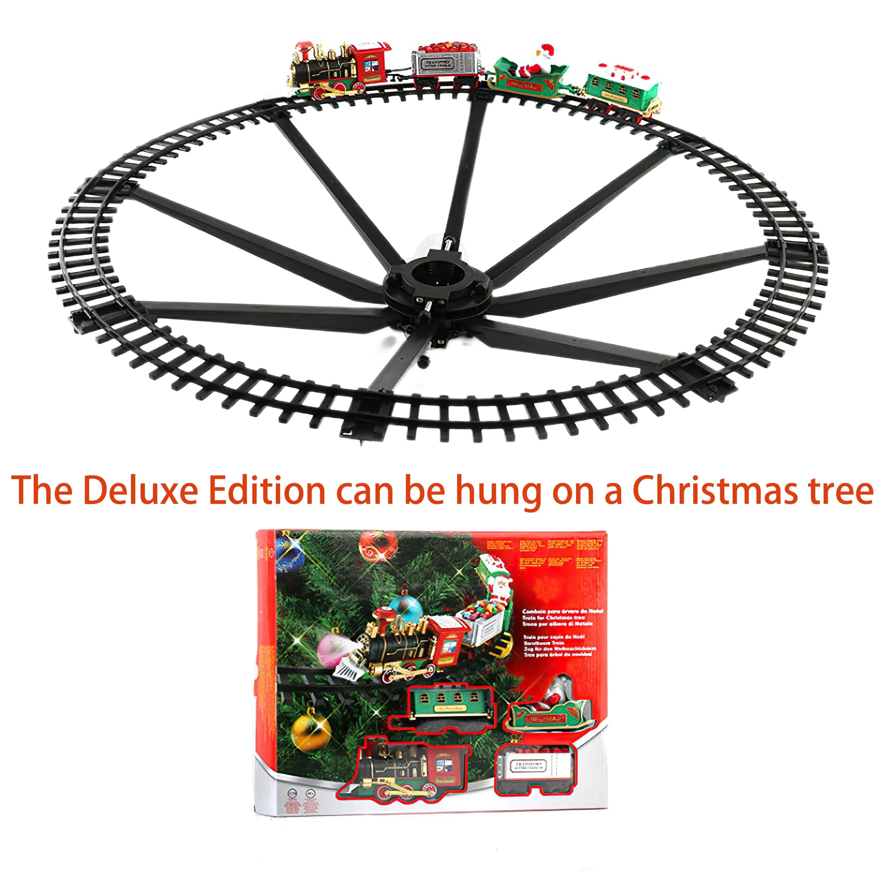 Electric Christmas Train Set 35" with Lights and Sounds - House Of Avana