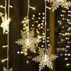 1pc 96LED Snowflake Lights, 8 Modes Twinkle Fairy Icicle String Light, USB Christmas Decorations Light, Perfect for Indoor Christmas & Easter Halloween Party Decorations, Perfect Gift for Christmas, Birthday, New Year, Usb Li House Of Avana
