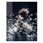 Elegant Floral Dance Explosion – UV Printed Glass Wall Art - KAFCD103 Peony Atelier