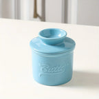 Elegant Marble-textured Ceramic Butter Dish with Lid - Waterproof, Heat-resistant, Ideal for Serving... - House Of Avana