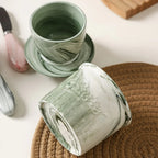 Elegant Marble-textured Ceramic Butter Dish with Lid - Waterproof, Heat-resistant, Ideal for Serving... - House Of Avana