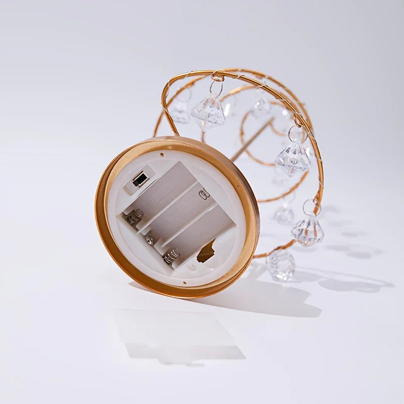 Elegant Metal Christmas Tree with Warm White & - Freestanding /Outdoor Holiday Decoration, Sturdy Base & Crystal Ornaments, Durable Metal for Festive or, No Control, Easy Assembly, Ideal Gift for Modern or Traditional Decor ( House Of Avana